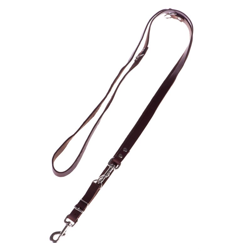 Heim Riveted Dog Lead - Brown 240cm