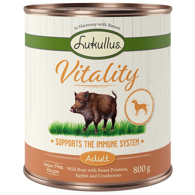 Lukullus Vitality Immune System: Wild Boar (Grain-Free) 6 x 400g