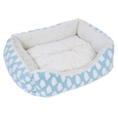zooplus Basics Fluffy cuddly bed blue
