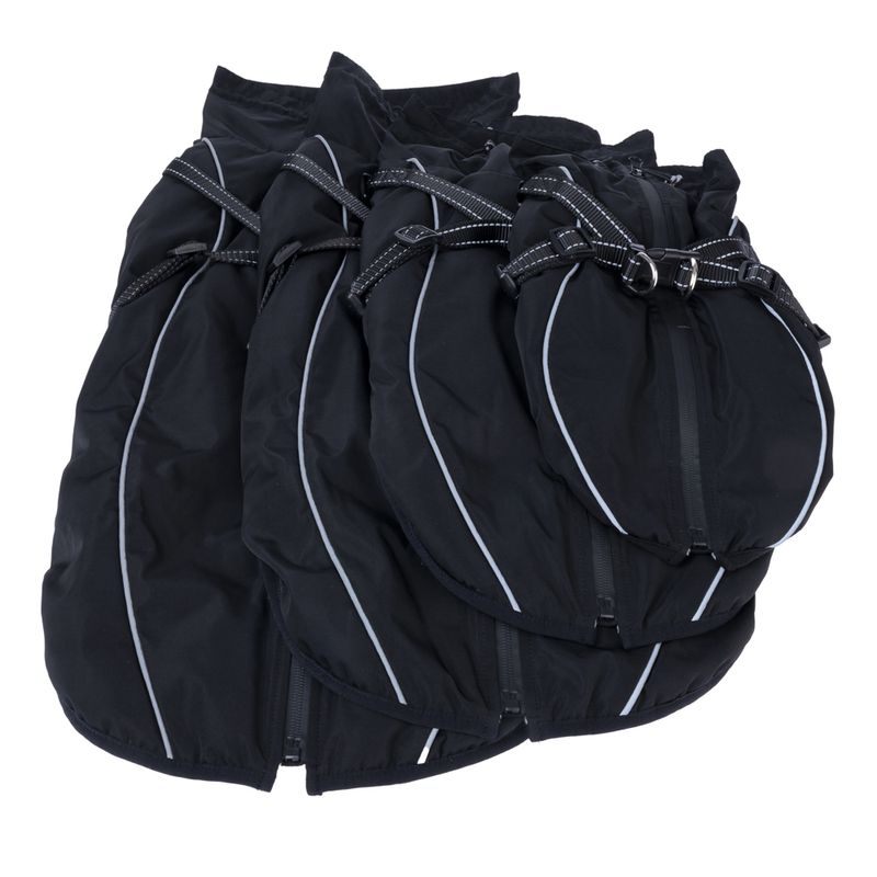 TIAKI Arkon Dog Coat with Harness - Black approx. 30cm Back Length