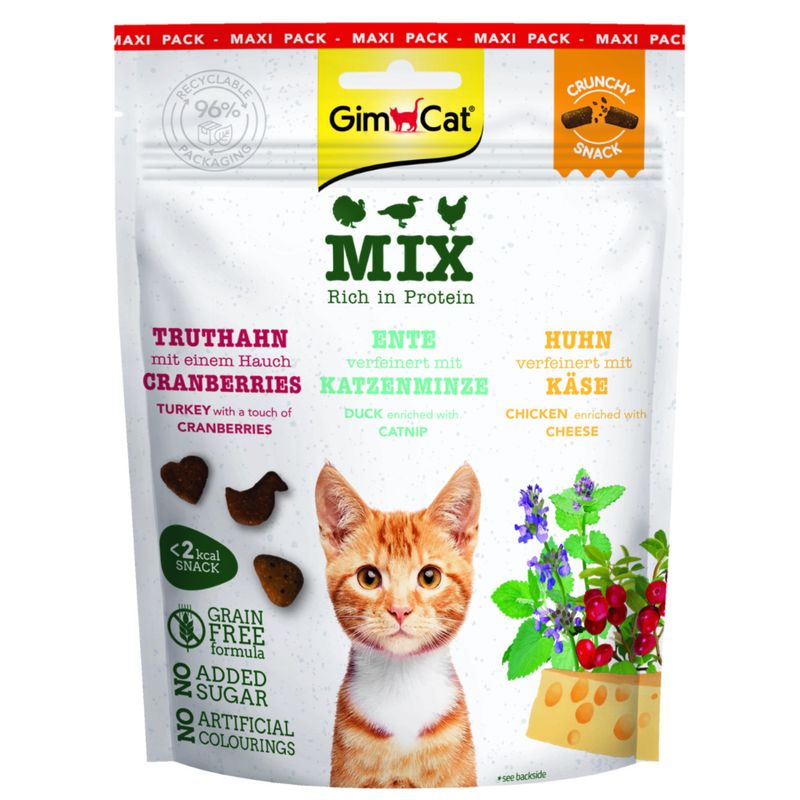 GimCat Crunchy Snacks Duck & Catnip 140g