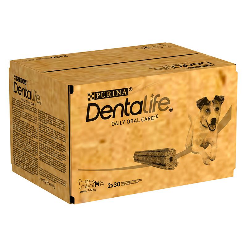 Purina Dentalife Dental Care Dog Snacks - 30% Off! * Daily for Small Breed (7-12kg) 30 Sticks (10 x 49g)