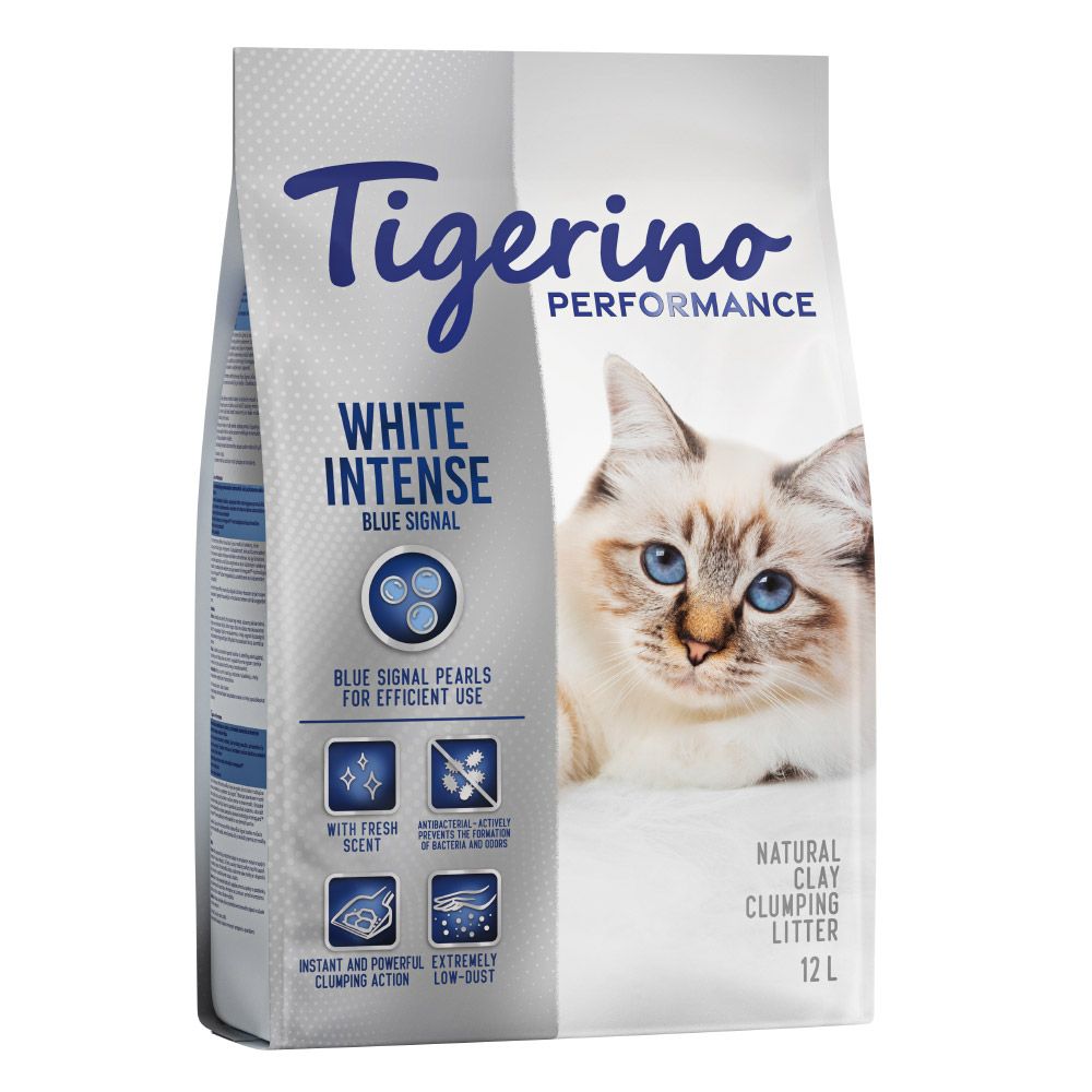 Tigerino Performance White Intense Blue Signal Cat Litter – Fresh Scent 12 litre