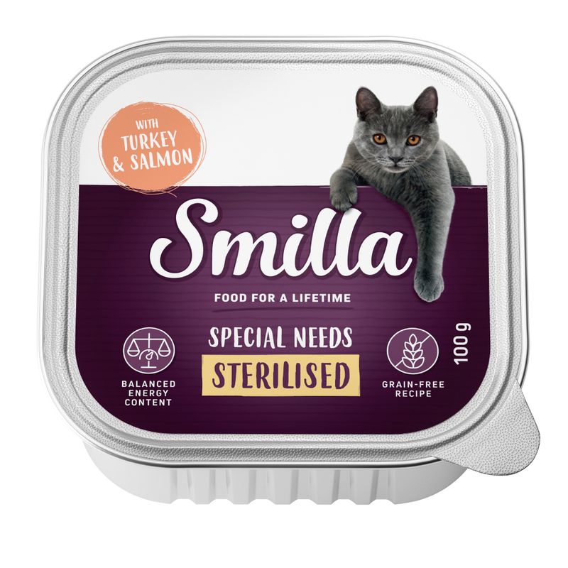 Smilla Adult Sterilised Trays 6 x 100g Turkey