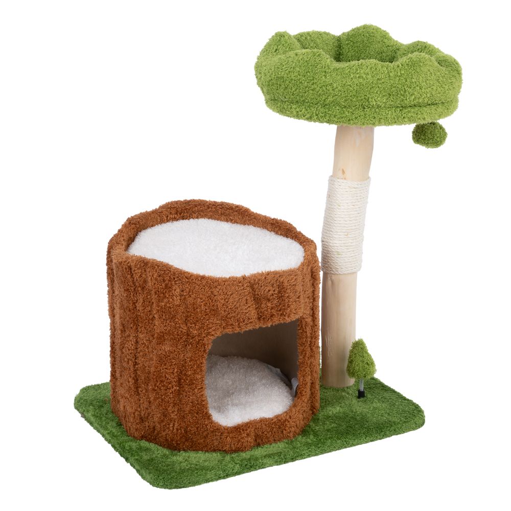 TIAKI Nature Maple Scratching Tree Green/Brown