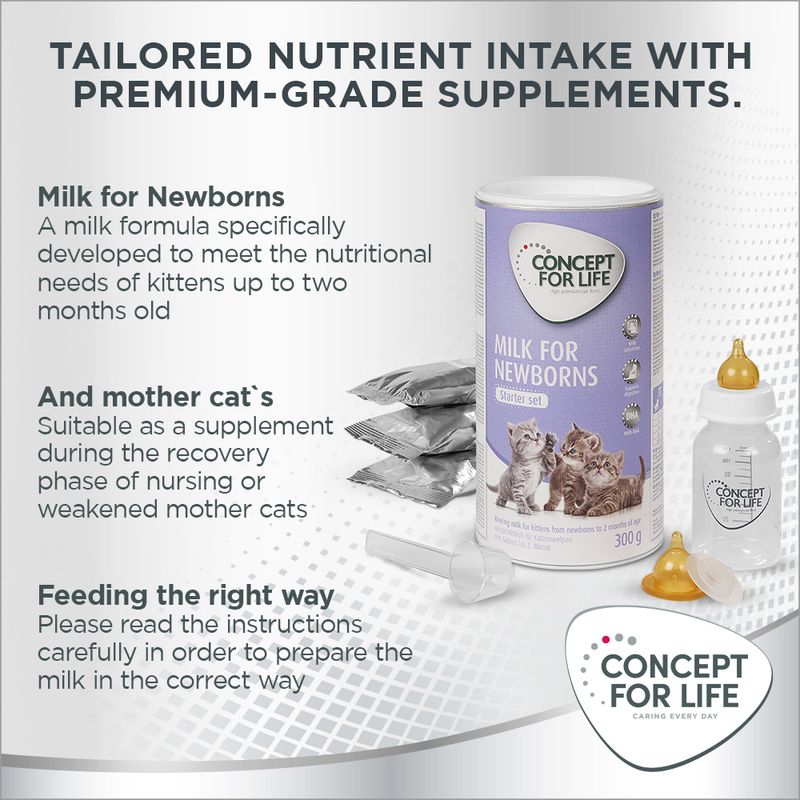 Concept for Life Milk for Newborns - Starter Set 300g (3 x 100g pouch)