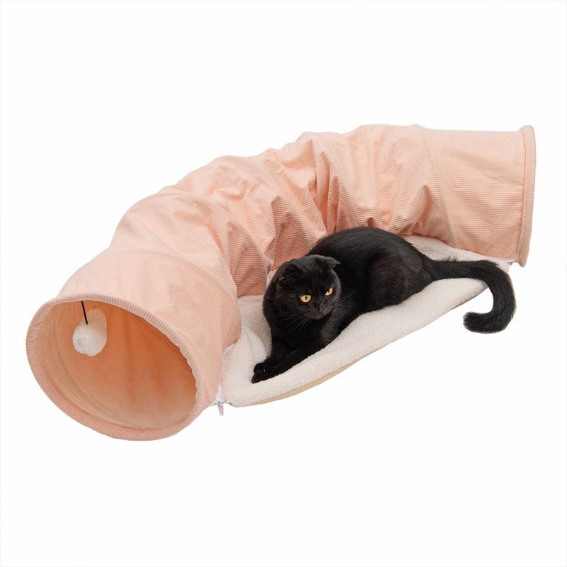 TIAKI Corduroy Cat Tunnel 105 x 30 x 60cm (L x W x H)