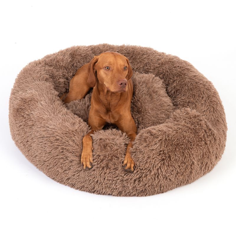 TIAKI No Stress Cuddly Bed - Beige Small: 75 x 25cm (Diameter x H)