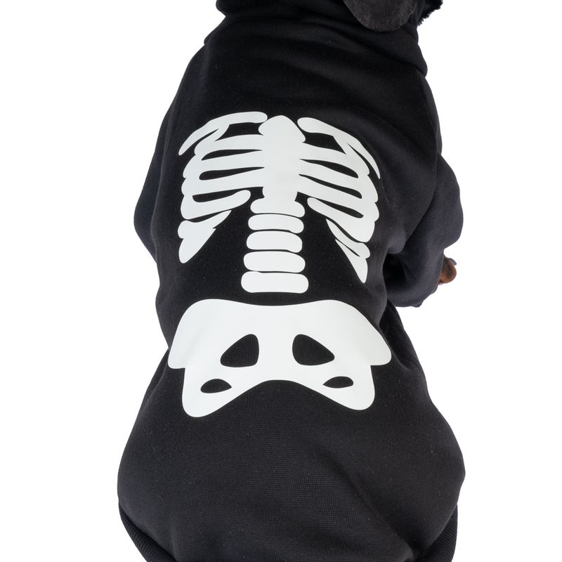 TIAKI Glow-in-the-Dark Skeleton Hoodie Size S: approx. 30cm Back Length
