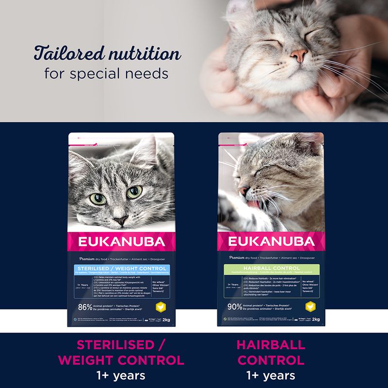 Eukanuba Hairball Control Adult 2kg