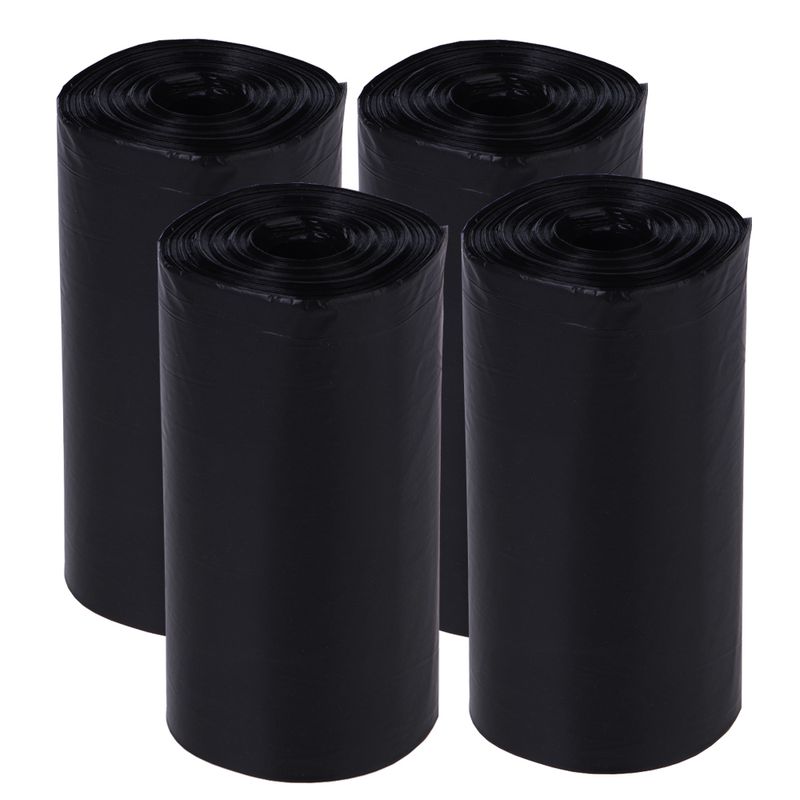 Dog Poop Bags - Black 4 Rolls (20 bags per roll)