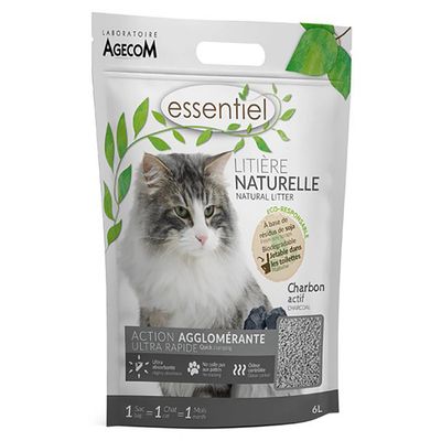 Essentiel Natural Cat Litter Activated Charcoal 6 L