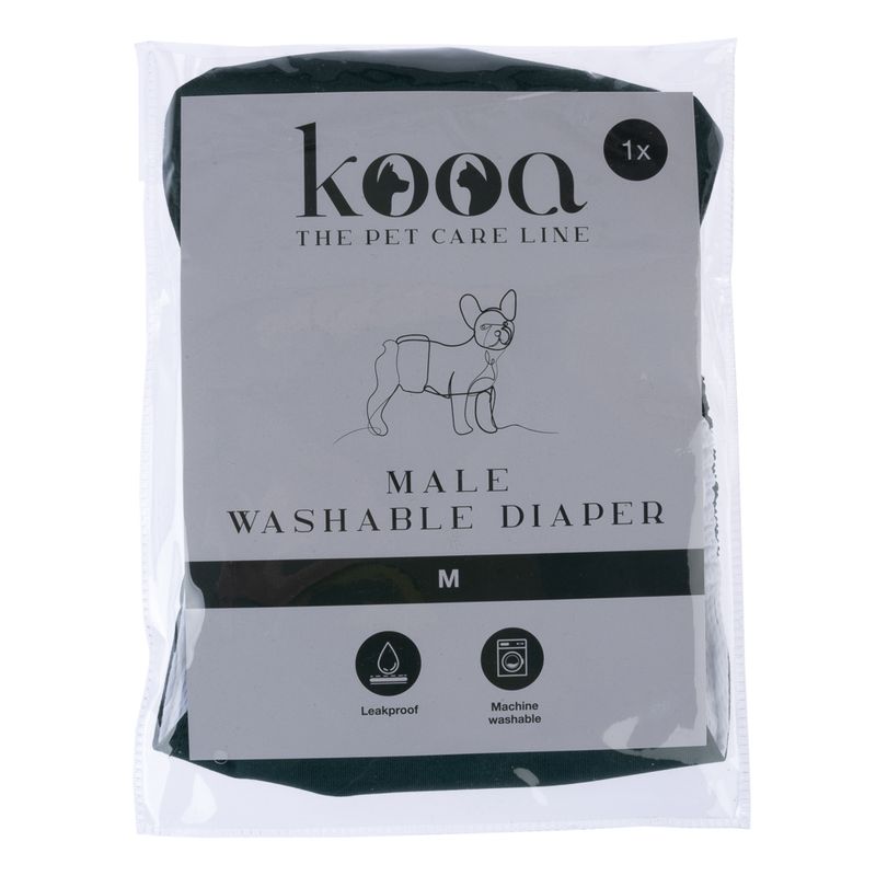 kooa Washable Nappy for Male Dogs Size S