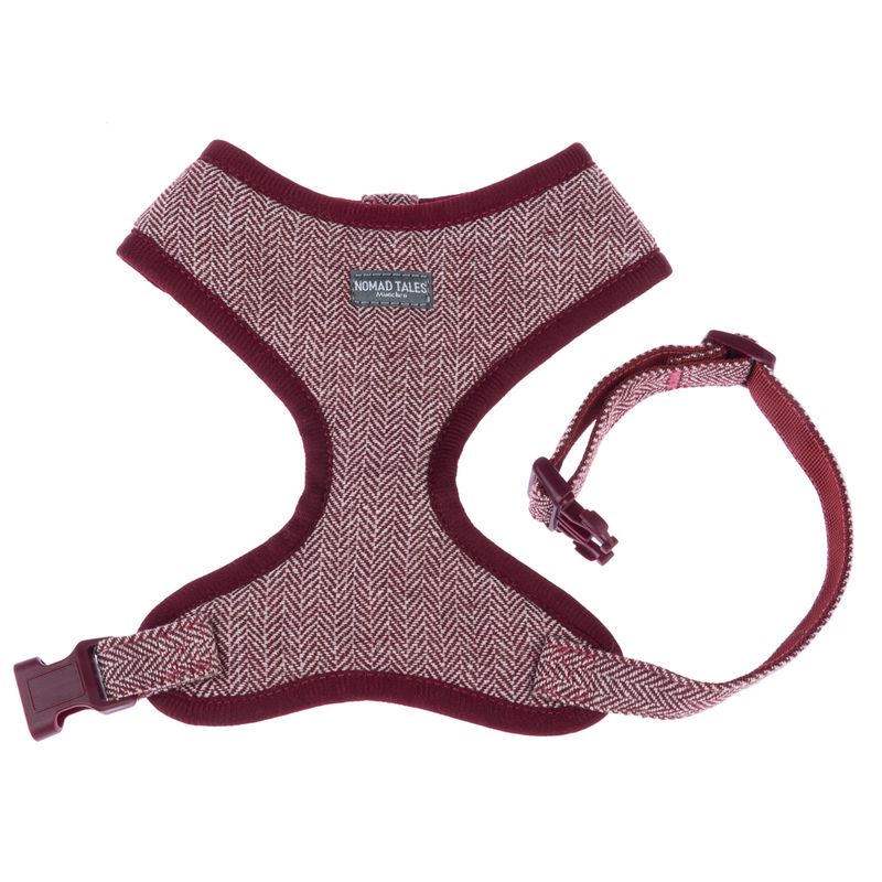 Nomad Tales Calma Harness - Burgundy Size XXS: 20 - 30 cm chest circumference