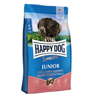 Happy Dog Supreme Sensible Junior Chicken, Salmon & Potato 10kg