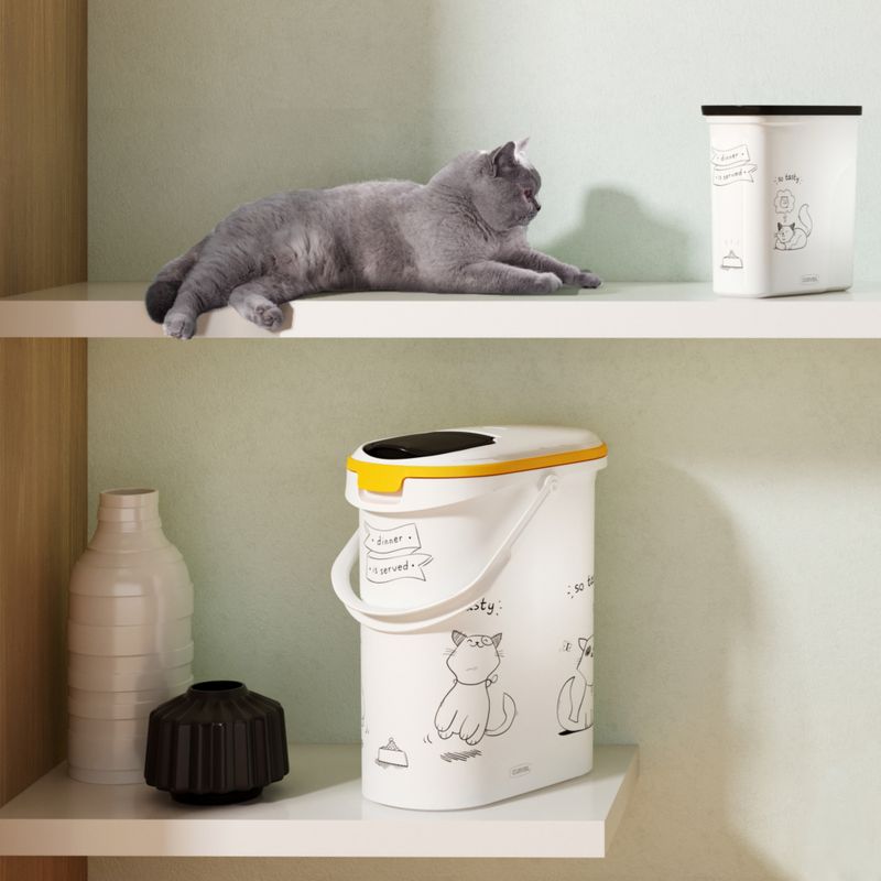 Curver Cat Silhouette Dry Cat Food Container 12kg capacity