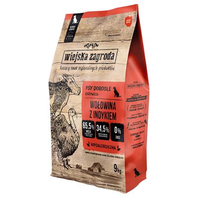 Wiejska Zagroda Beef with Turkey 9kg