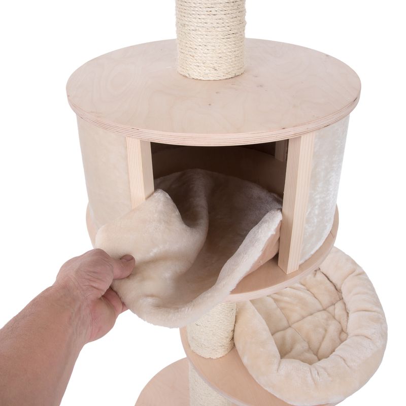 Natural Paradise Ceiling Cat Tree - Magnolia Cream