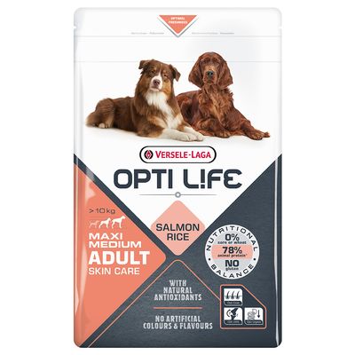 Opti Life Adult Skin Care Medium & Maxi 2 x 12,5 kg