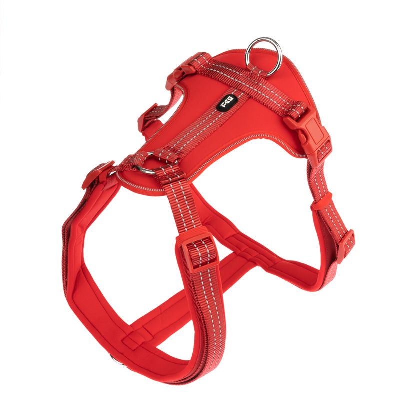TIAKI Harness Neoprene - Red Size S: 32 - 56 cm chest circumference