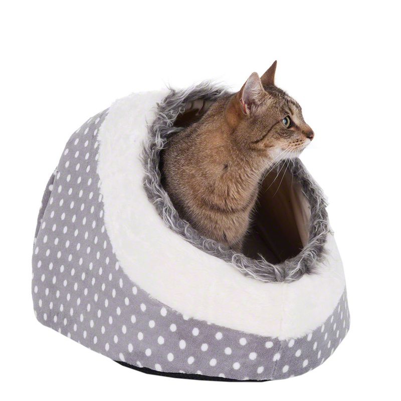 White Dots Snuggle Den 40 x 40 x 28 cm (L x W x H)