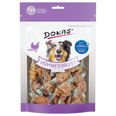 Dokas Chew Snack Chicken Breast with Fish 220g