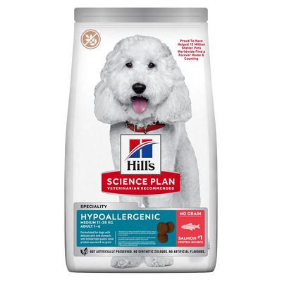 Hill's Science Plan Adult 1+ Hypoallergenic Medium Salmon 2.5kg