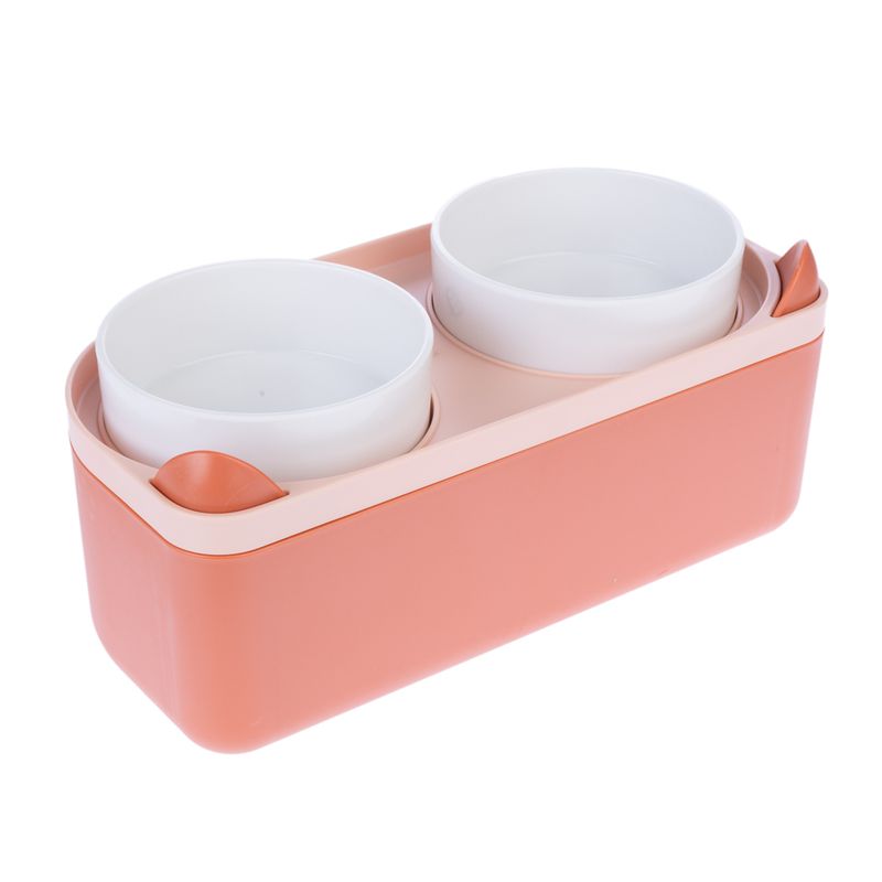TIAKI Double Bowl with Food Container 2 x 420ml