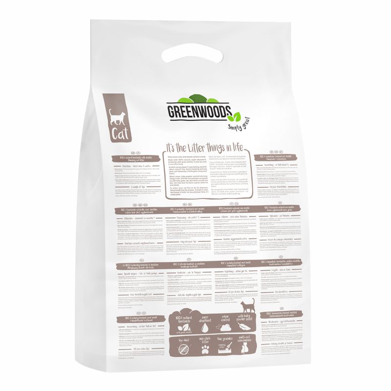 Greenwoods Natural Clay Clumping Cat Litter 6kg