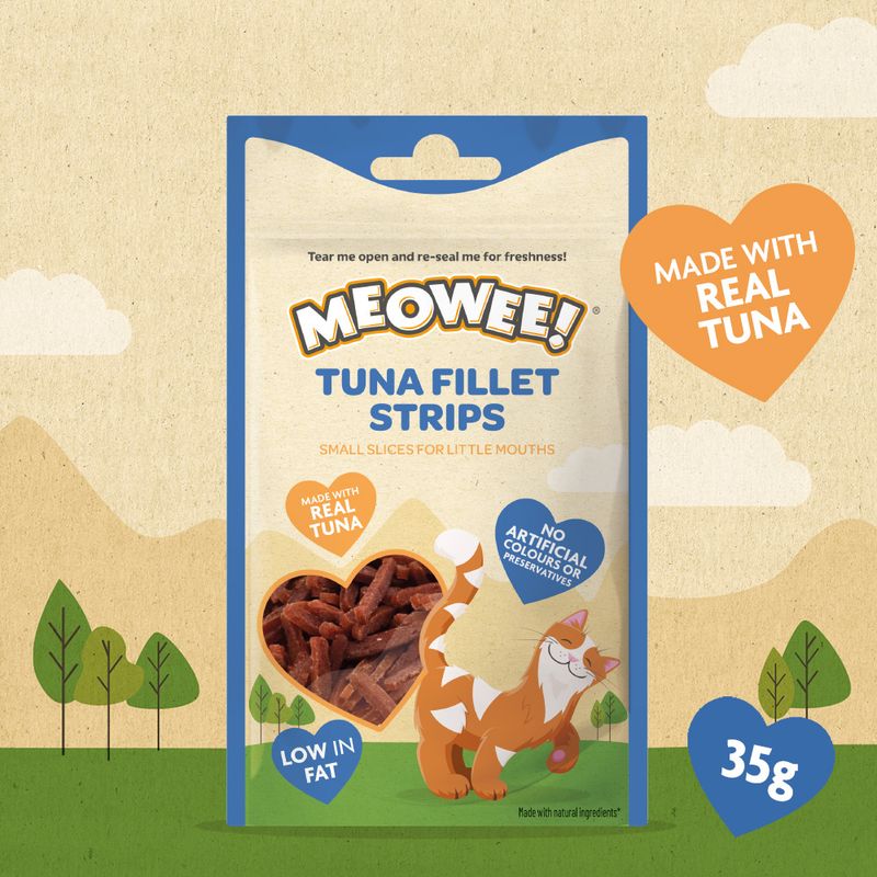 Meowee! Tuna Fillet Strips Saver Pack: 3 x 35g