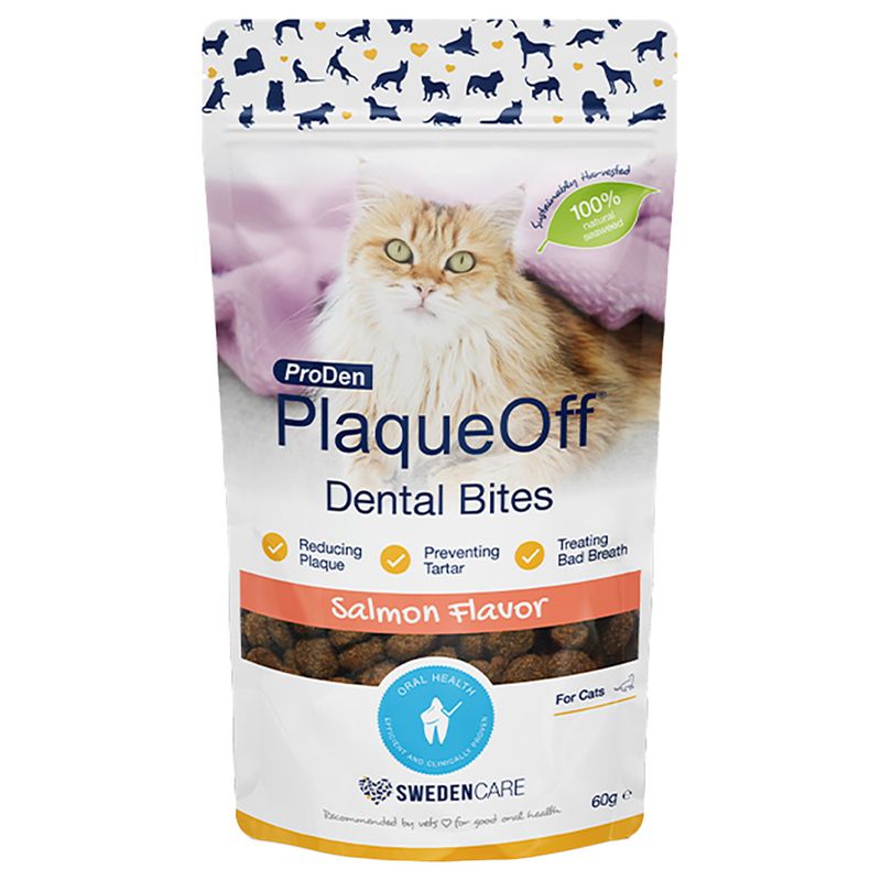 ProDen PlaqueOff Dental Bites for Cats Salmon (60g)