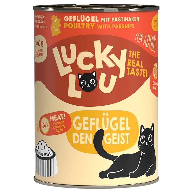 Lucky Lou Adult Saver Pack 24 x 400g Poultry