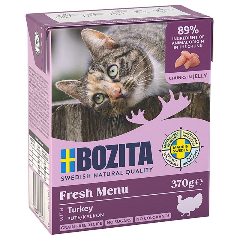 Bozita Tetra Chunks in Jelly 6 x 370g Minced Beef