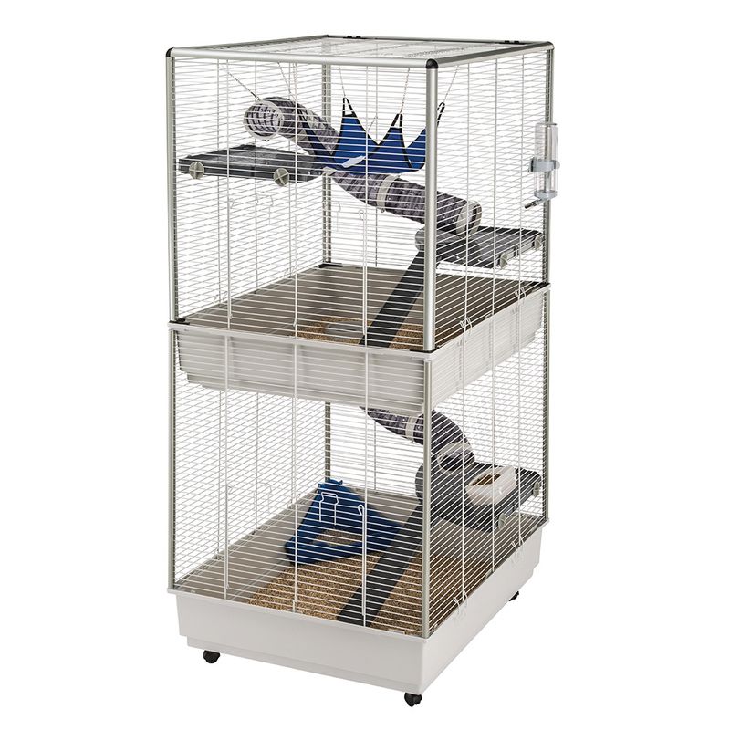 Ferret Cage Furet Tower Grey: 80 x 75 x 161cm (L x W x H)