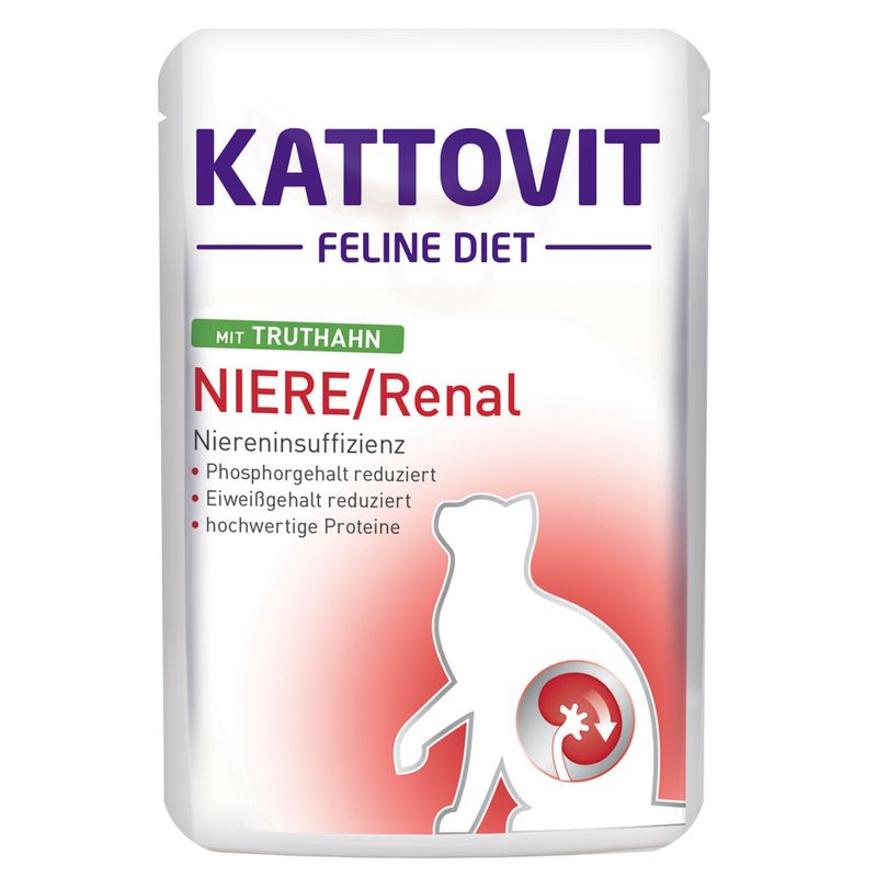 Kattovit Renal Pouches 24 x 85g Turkey