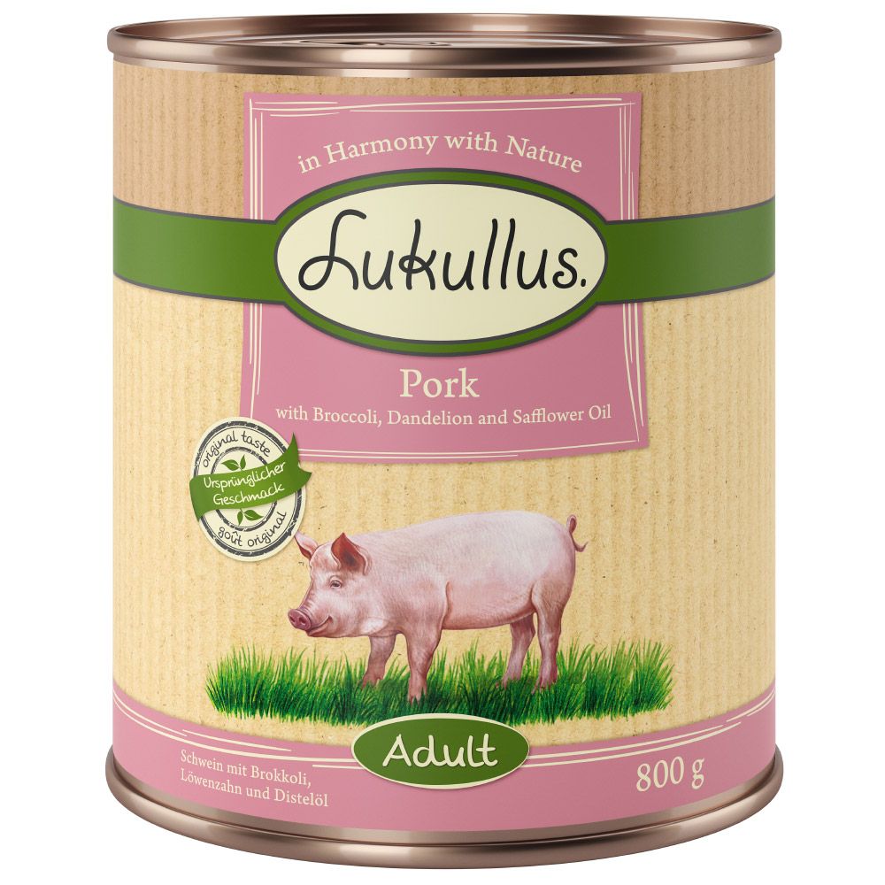 Lukullus Adult Pork - Grain-Free 6 x 800g