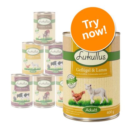 Lukullus Classic Natural Mixed Trial Packs Mix 1 (6 x 400g)