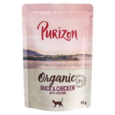 Purizon Organic Saver Pack 12 x 85g Duck and chicken with courgette