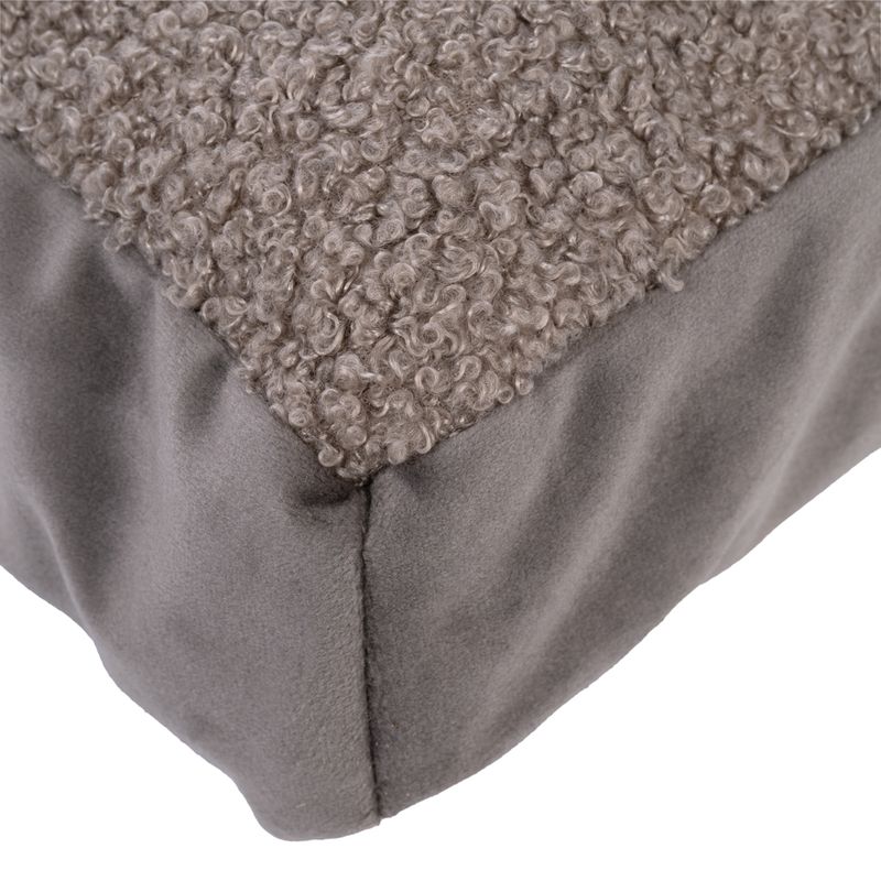 TIAKI Teddy Dog Mattress - Taupe Size M: 70 x 50 x 10 cm (L x W x H)
