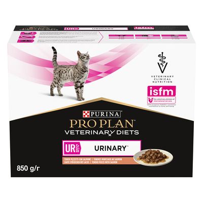 PURINA PRO PLAN Veterinary Diets Feline UR ST/OX Urinary - Salmon Salmon (10 x 85g)