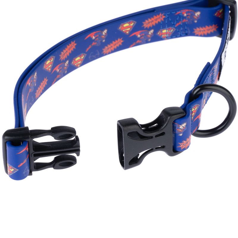DC Superman Collar - Blue Size S: Neck Circumference 25 - 36 cm, Width 20mm