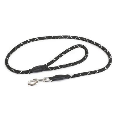 JULIUS-K9 IDC® Rope Lead Black: 120cm Length, diameter 10mm