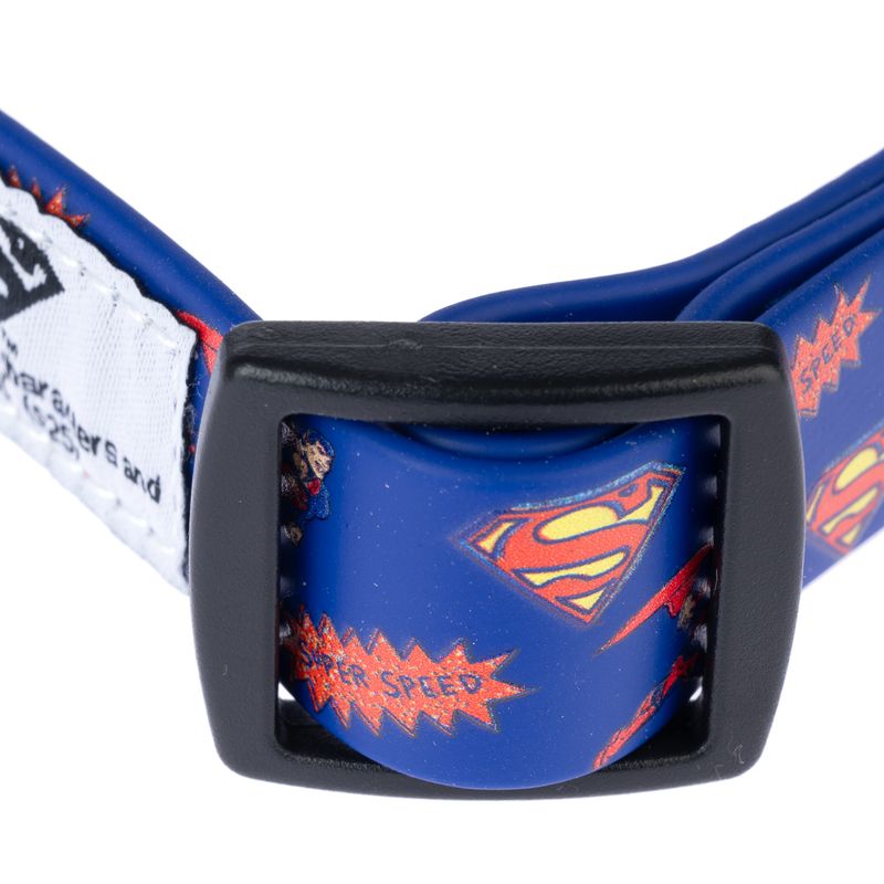 DC Superman Collar - Blue Size S: Neck Circumference 25 - 36 cm, Width 20mm