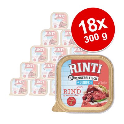 RINTI Kennerfleisch Junior Saver Pack 18 x 300g Chicken