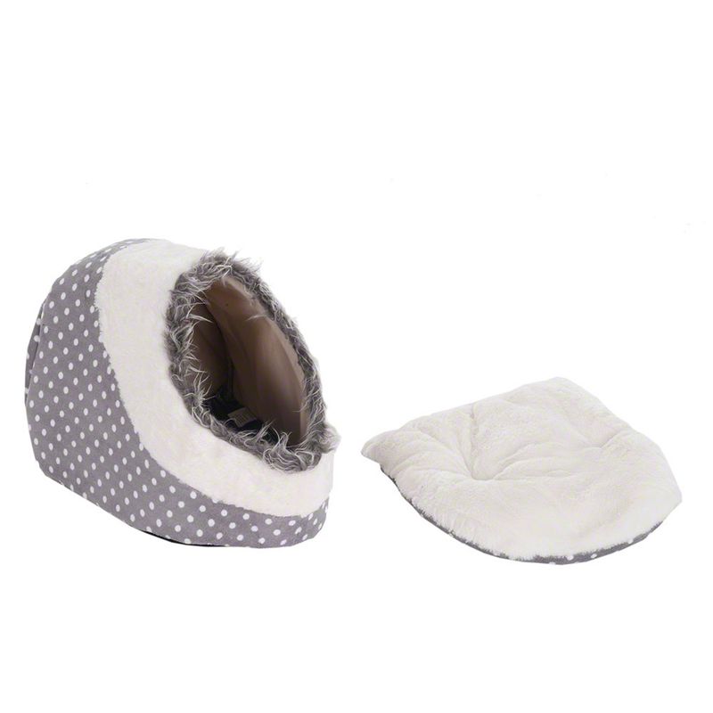 White Dots Snuggle Den 40 x 40 x 28 cm (L x W x H)