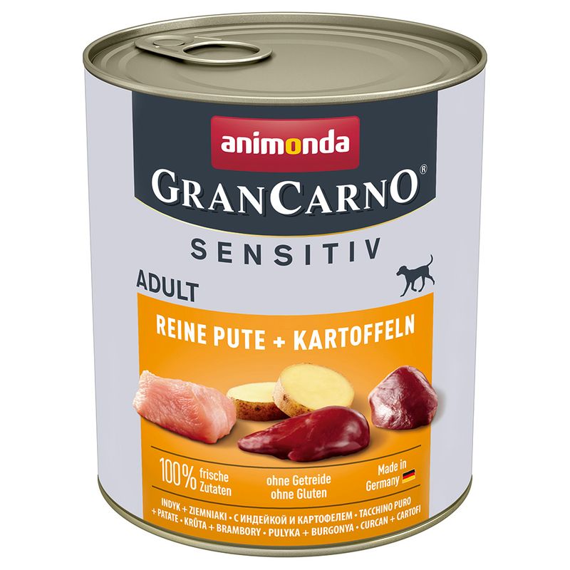 afnimonda GranCarno Adult Sensitive Saver Pack 24 x 800g Pure Chicken & Potatoes