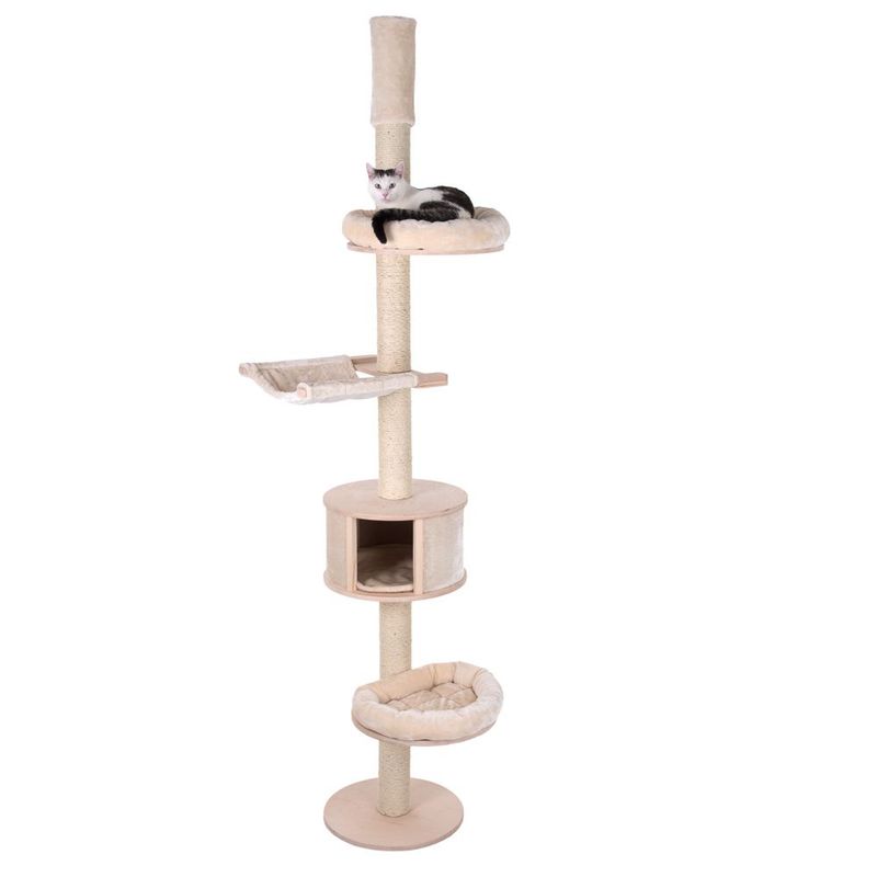 Natural Paradise Ceiling Cat Tree - Magnolia Cream