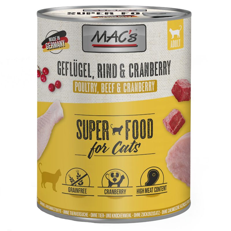 MAC's Cat Saver Pack 12 x 800g Kitten (Veal & Chicken Hearts)