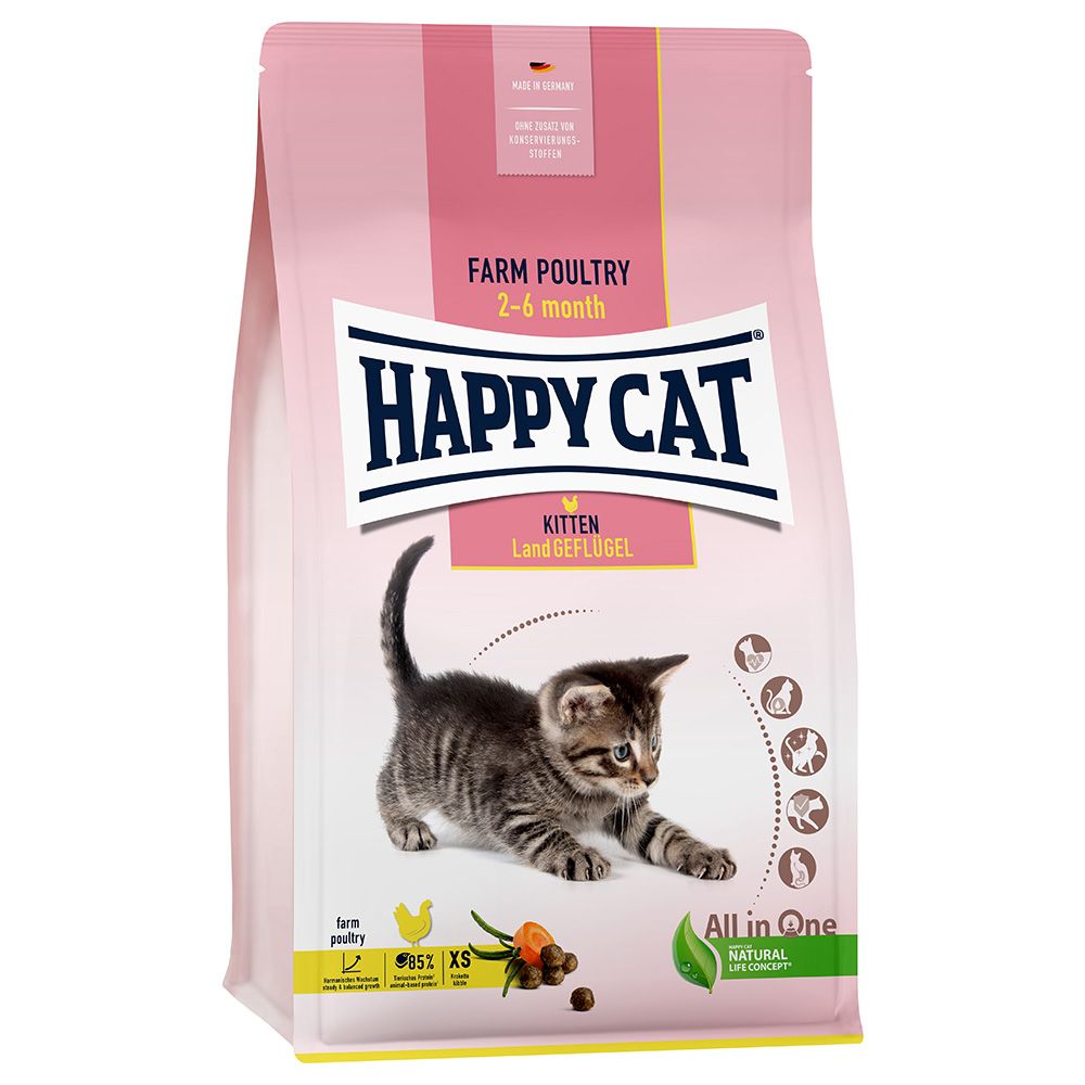 Happy Cat Young Kitten Country Poultry 1.3kg