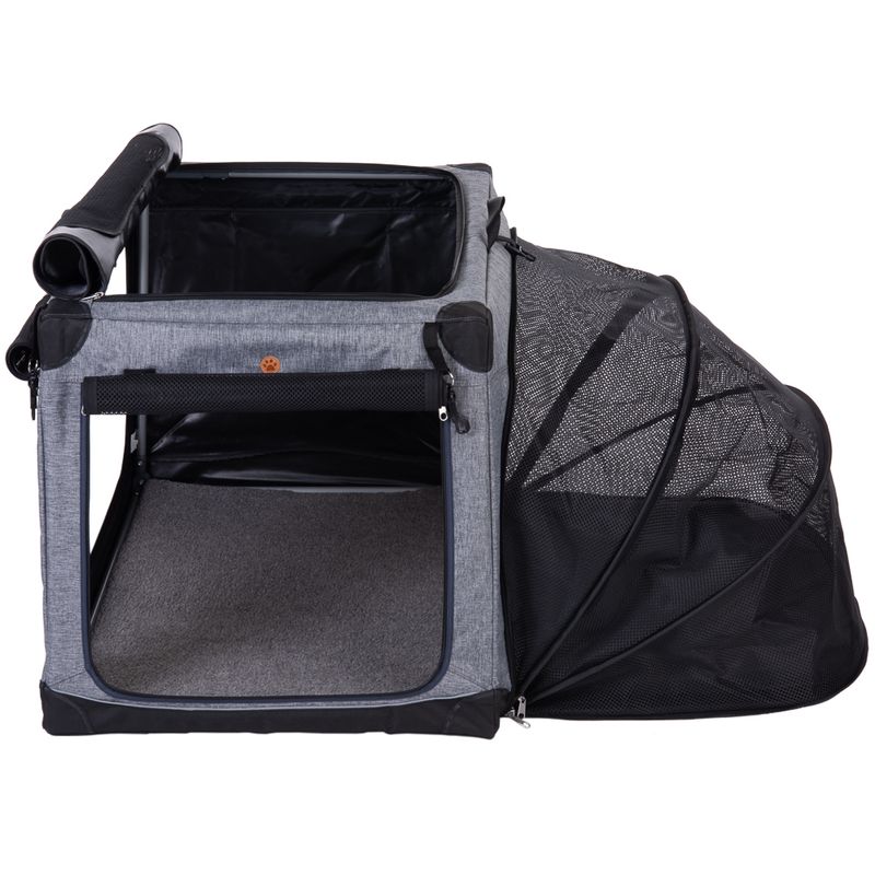 Portable Pet Home M: 76 x 50.5 x 48cm (L x W x H) - Grey